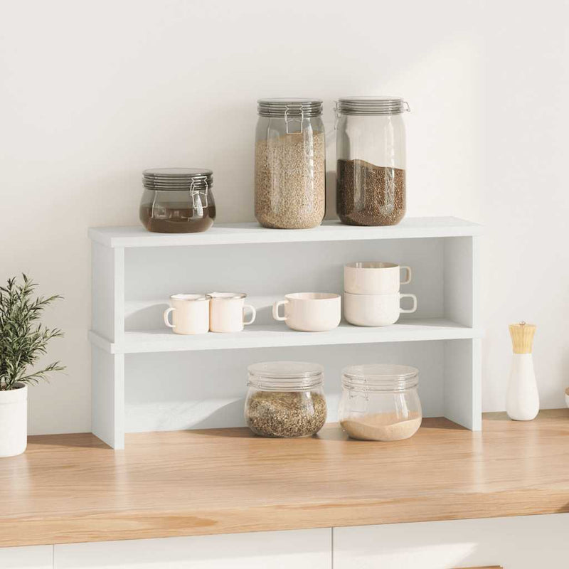 Load image into Gallery viewer, Vidaxl keukenrekken stapelbaar 2 st 60x15x16 cm wit