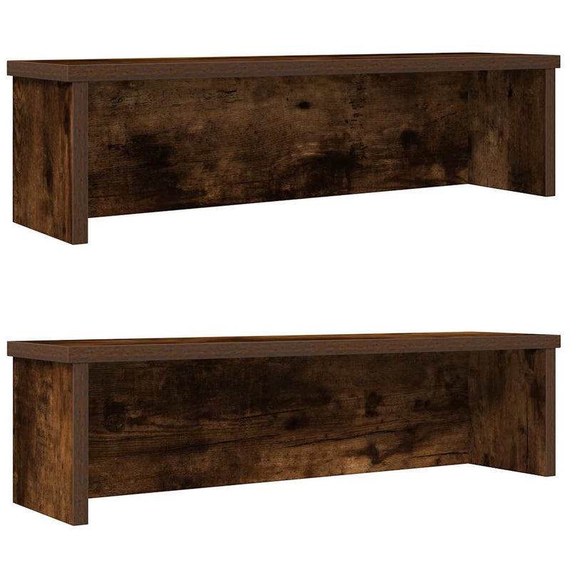 Load image into Gallery viewer, Vidaxl keukenrekken stapelbaar 2 st 60x15x16 cm gerookt eikenkleurig