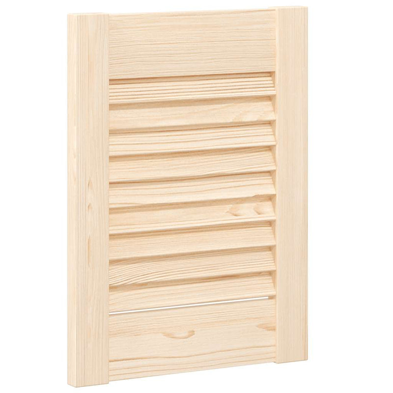 Load image into Gallery viewer, Vidaxl kastdeur met lamellen 39,5x29,5 cm massief grenenhout