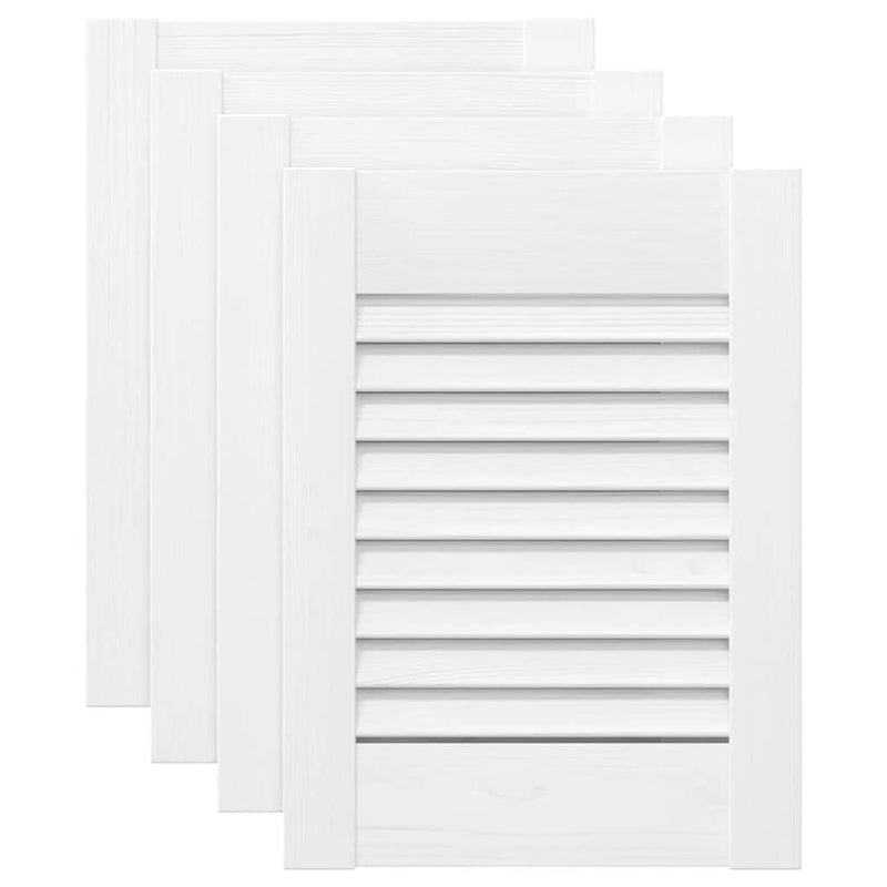 Load image into Gallery viewer, Vidaxl kastdeuren louvredesign 4 st 39,5x29,5 cm wit