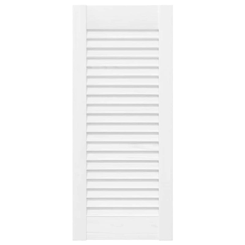 Load image into Gallery viewer, Vidaxl kastdeur louvre design 61,5x29,5 cm wit