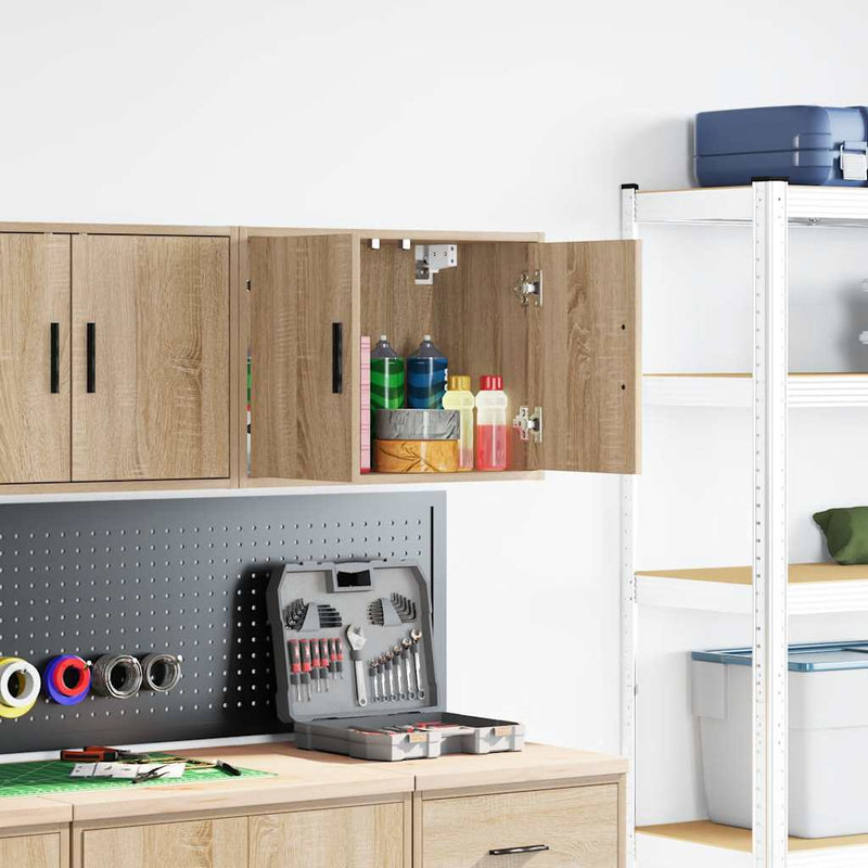 Load image into Gallery viewer, Vidaxl garagewandkast sonoma bewerkt hout eikenkleurig