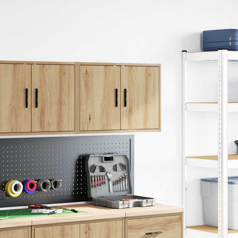 Load image into Gallery viewer, Vidaxl garage wandkast bewerkt hout ambachtelijk eiken