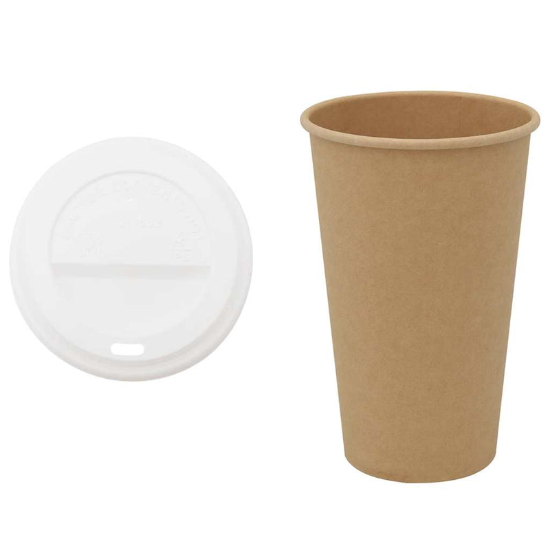 Load image into Gallery viewer, Vidaxl papieren koffiekopjes met deksel 1000 st 16oz 400 ml
