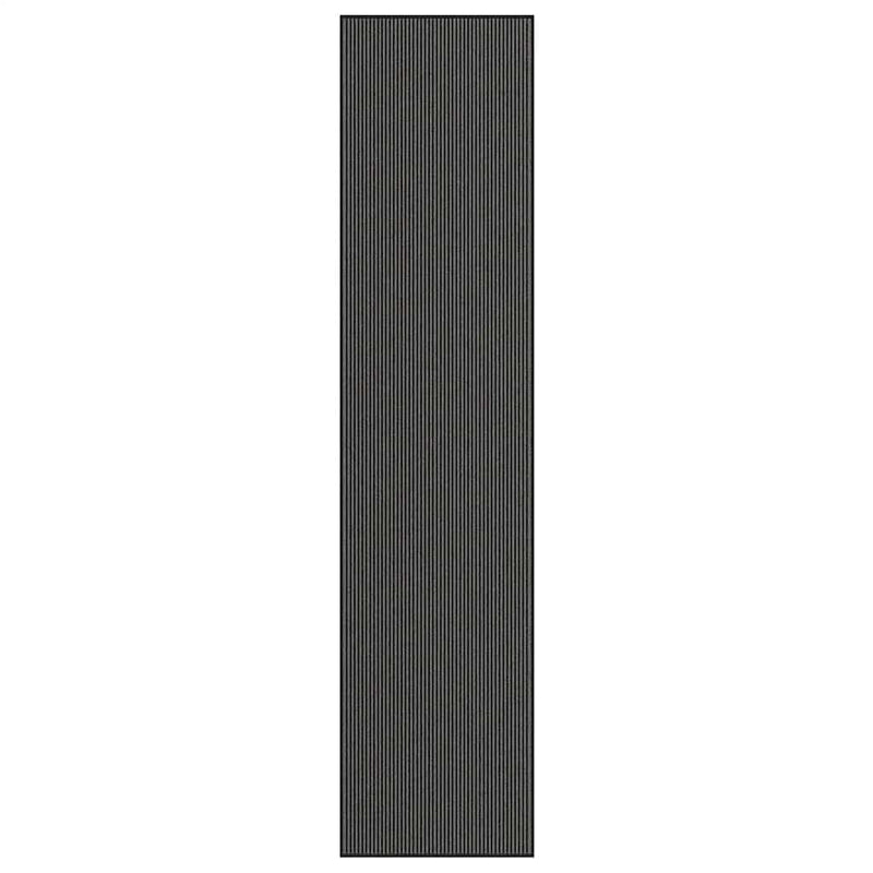 Load image into Gallery viewer, Vidaxl deurmat 115x500 cm streep zwart en grijs