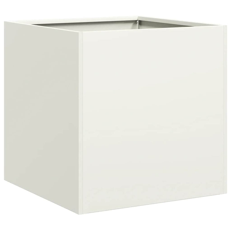 Load image into Gallery viewer, Vidaxl plantenbak 40x40x40 cm koudgewalst staal wit