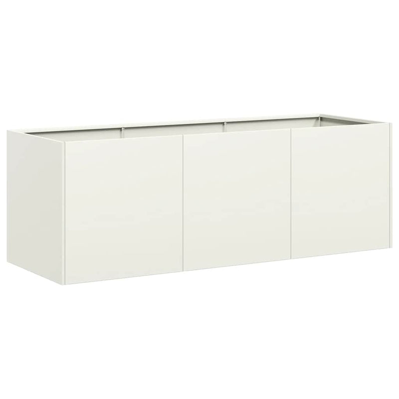 Load image into Gallery viewer, Vidaxl plantenbak 120x40x40 cm koudgewalst staal wit