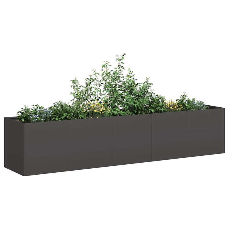 Load image into Gallery viewer, Vidaxl plantenbak zwart 200x40x40 cm koudgewalst staal