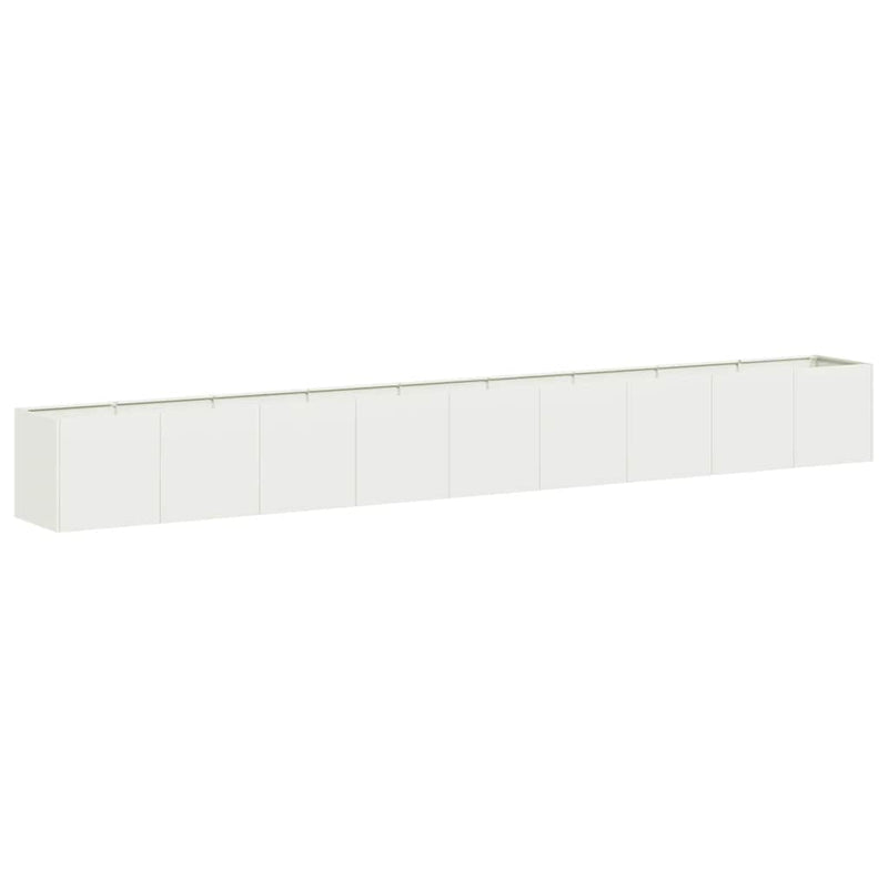 Load image into Gallery viewer, Vidaxl plantenbak 360x40x40 cm koudgewalst staal wit