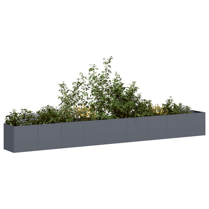 Load image into Gallery viewer, Vidaxl plantenbak 360x40x40 cm koudgewalst staal antracietkleurig
