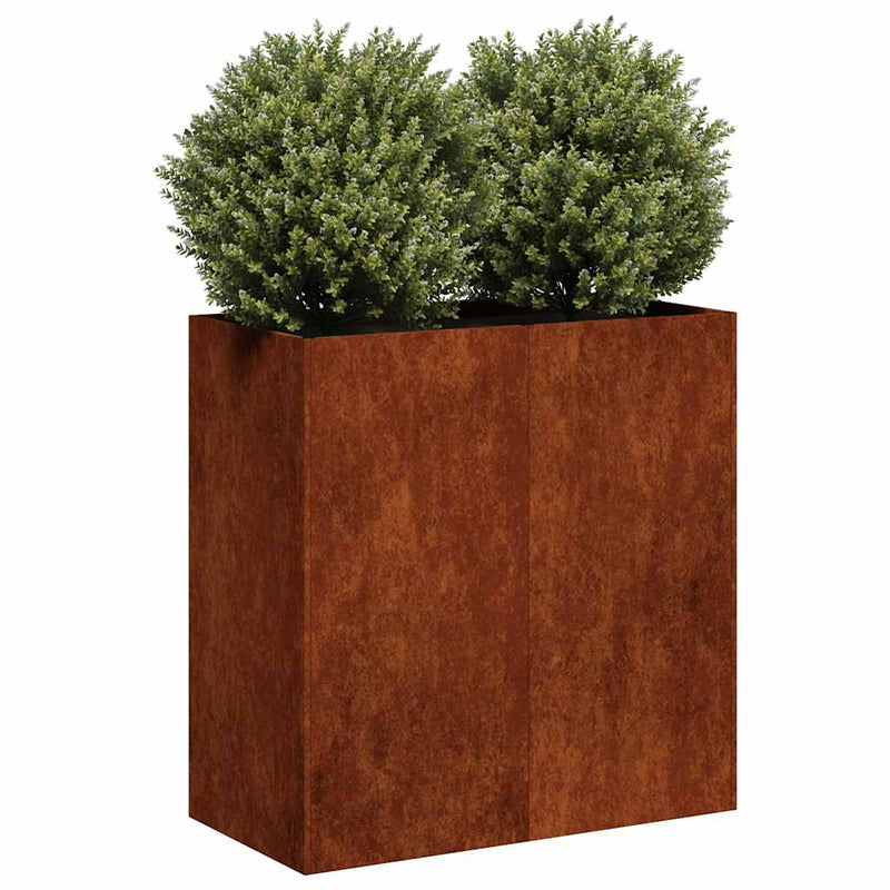 Load image into Gallery viewer, Vidaxl plantenbak roestig 80x40x80 cm weervast staal