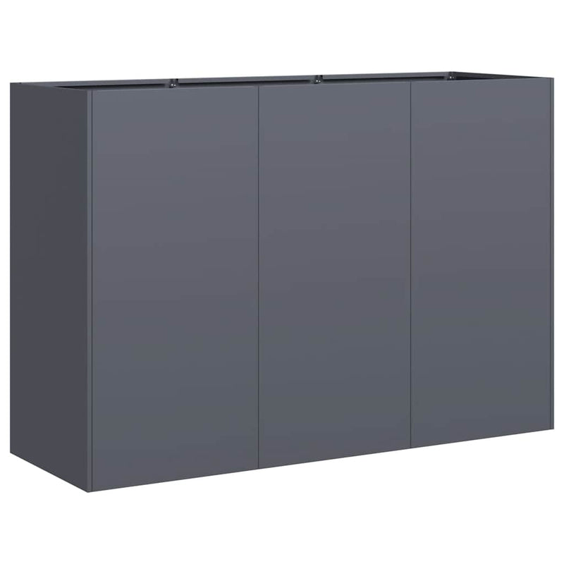 Load image into Gallery viewer, Vidaxl plantenbak 120x40x80 cm koudgewalst staal antracietkleurig
