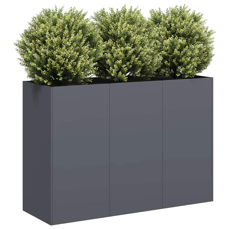 Load image into Gallery viewer, Vidaxl plantenbak 120x40x80 cm koudgewalst staal antracietkleurig