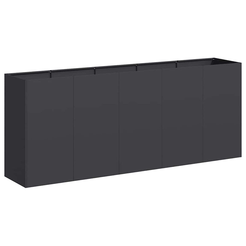 Load image into Gallery viewer, Vidaxl plantenbak 200x40x80 cm koudgewalst staal zwart