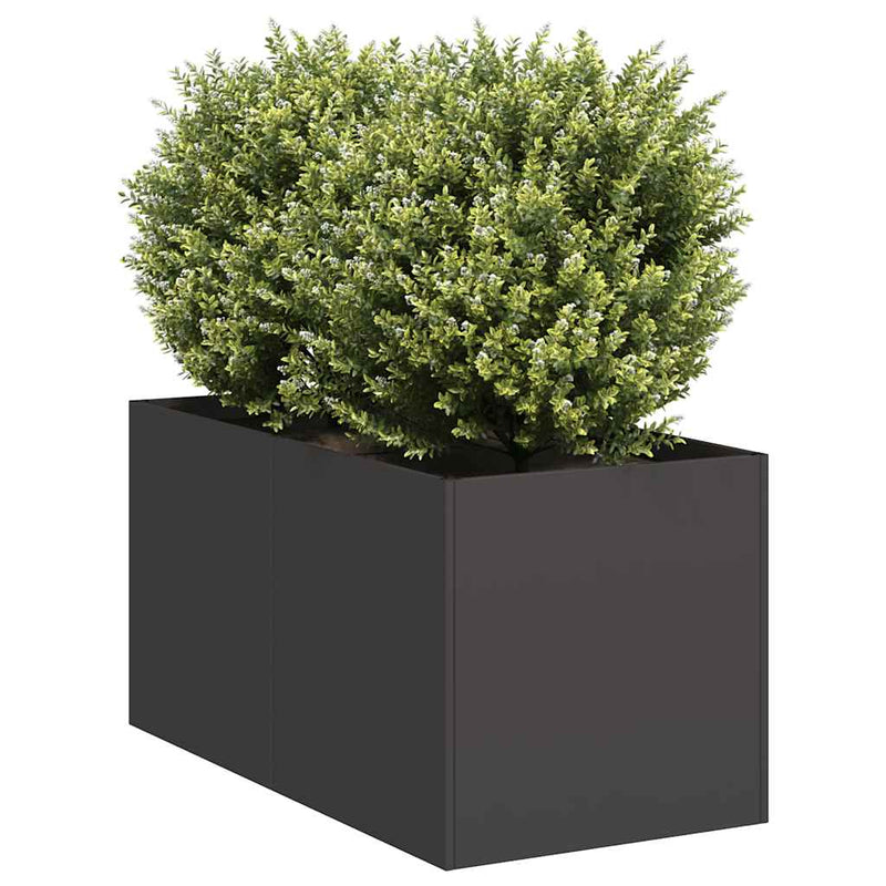 Load image into Gallery viewer, Vidaxl plantenbak 40x80x40 cm koudgewalst staal zwart