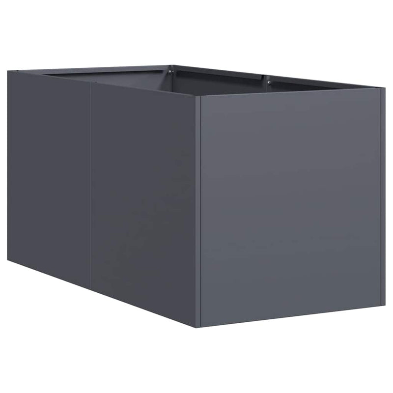 Load image into Gallery viewer, Vidaxl plantenbak 40x80x40 cm koudgewalst staal antracietkleurig