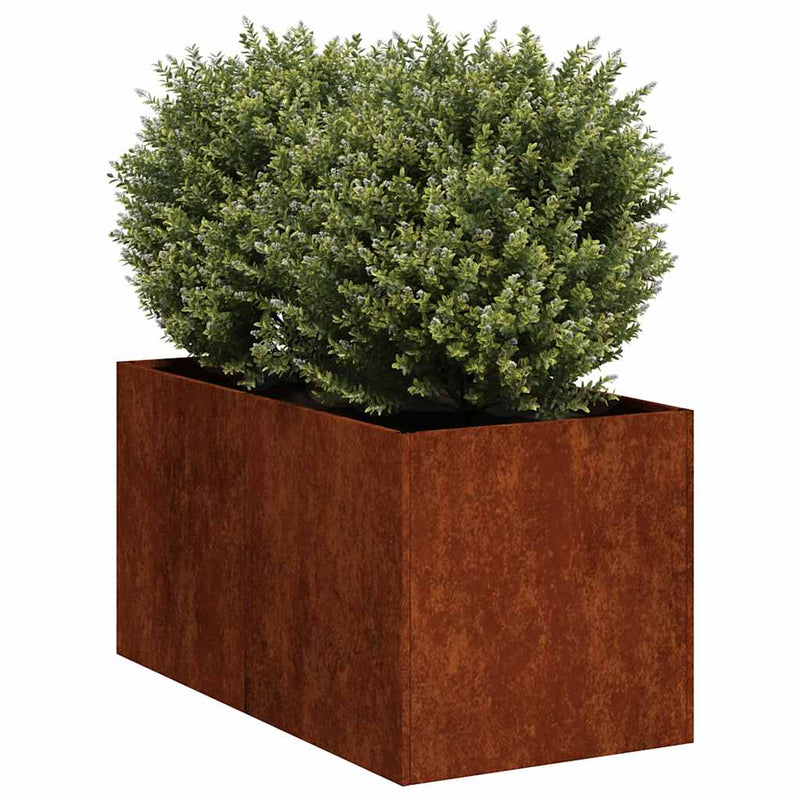 Load image into Gallery viewer, Vidaxl plantenbak roestig 40x80x40 cm weervast staal