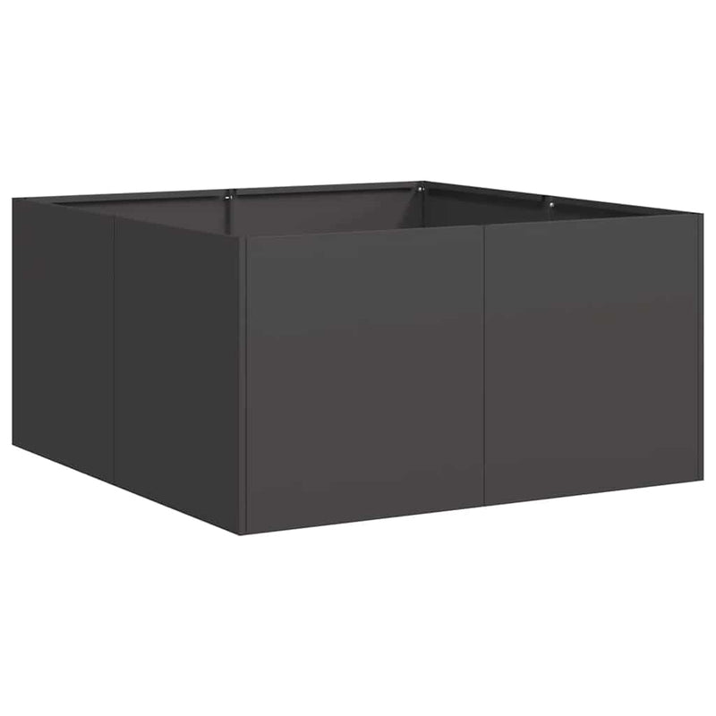 Load image into Gallery viewer, Vidaxl plantenbak 80x80x40 cm koudgewalst staal zwart