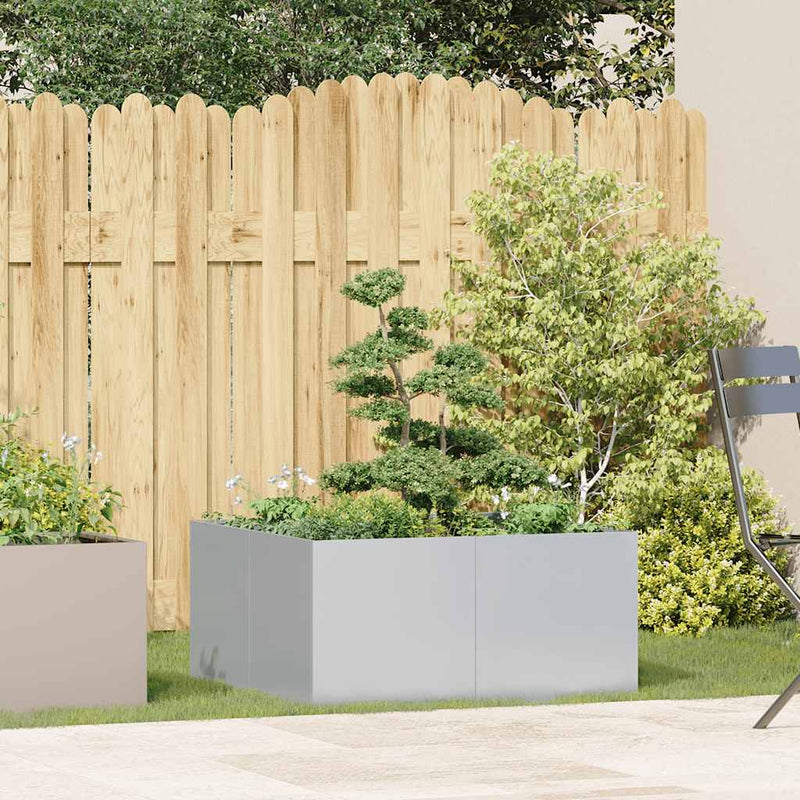 Load image into Gallery viewer, Vidaxl plantenbak 80x80x40 cm gegalvaniseerd staal