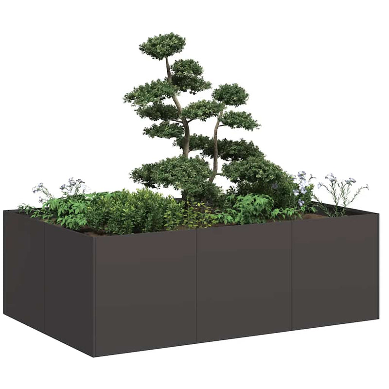 Load image into Gallery viewer, Vidaxl plantenbak 120x80x40 cm staal zwart