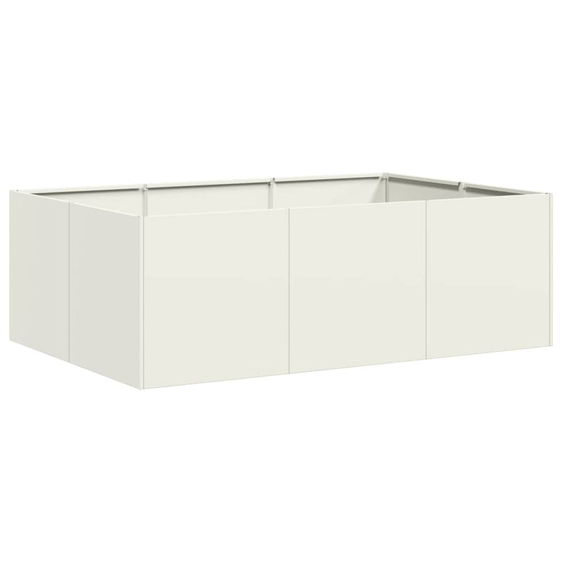 Load image into Gallery viewer, Vidaxl plantenbak 120x80x40 cm staal wit