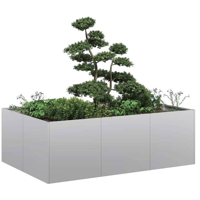 Load image into Gallery viewer, Vidaxl plantenbak 120x80x40 cm gegalvaniseerd staal