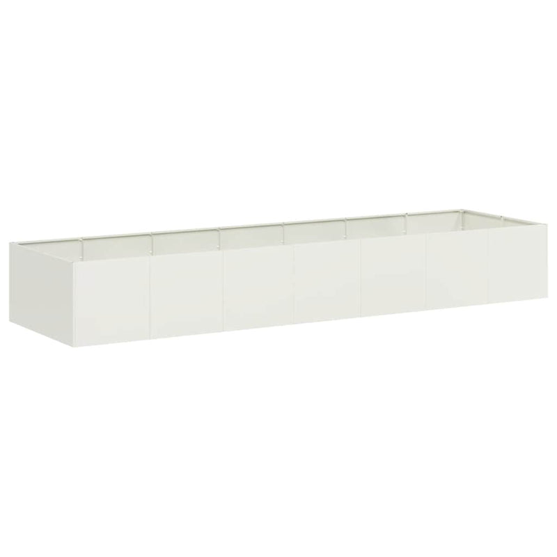 Load image into Gallery viewer, Vidaxl plantenbak 280x80x40 cm staal wit