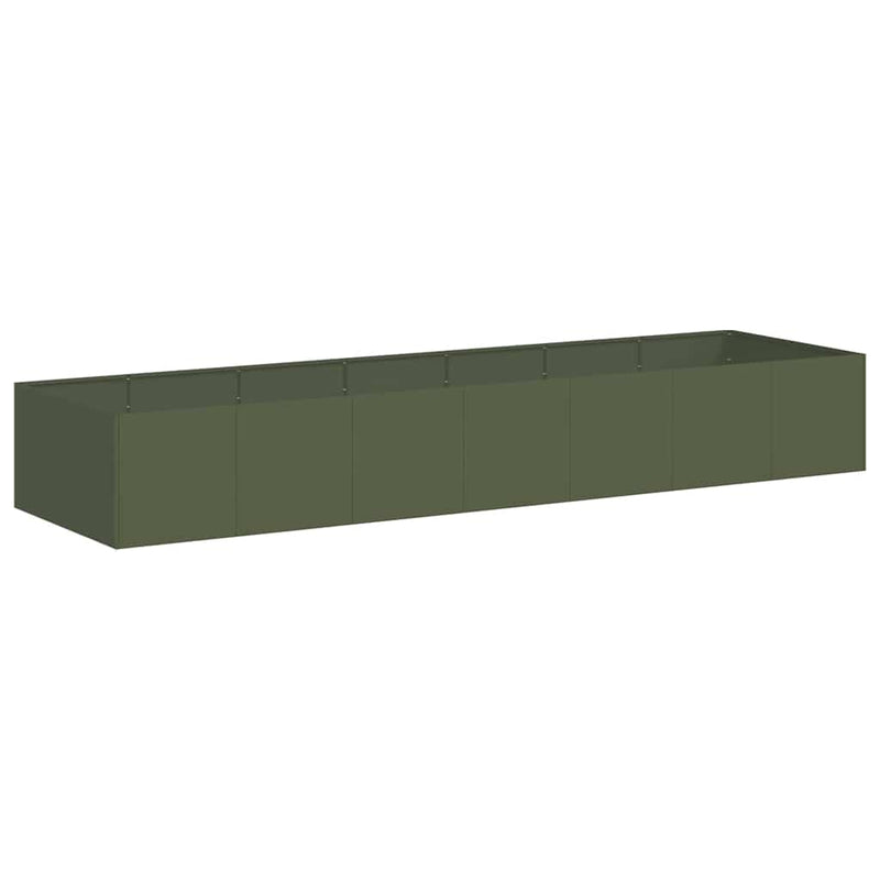 Load image into Gallery viewer, Vidaxl plantenbak 280x80x40 cm staal olijfgroen