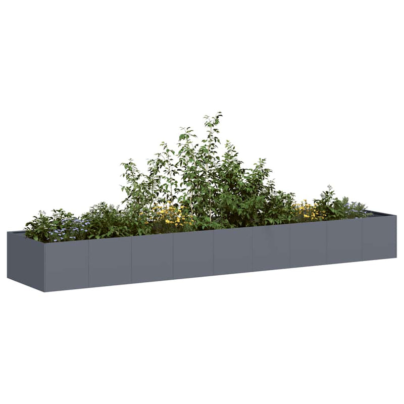 Load image into Gallery viewer, Vidaxl plantenbak 360x80x40 cm staal antracietkleurig