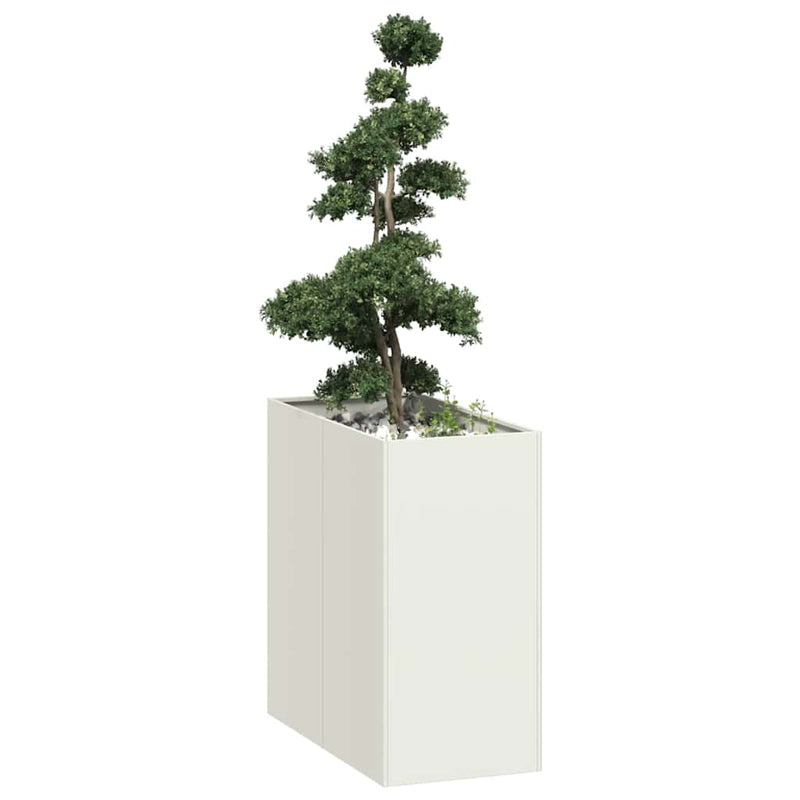 Load image into Gallery viewer, Vidaxl plantenbak 40x80x80 cm staal wit