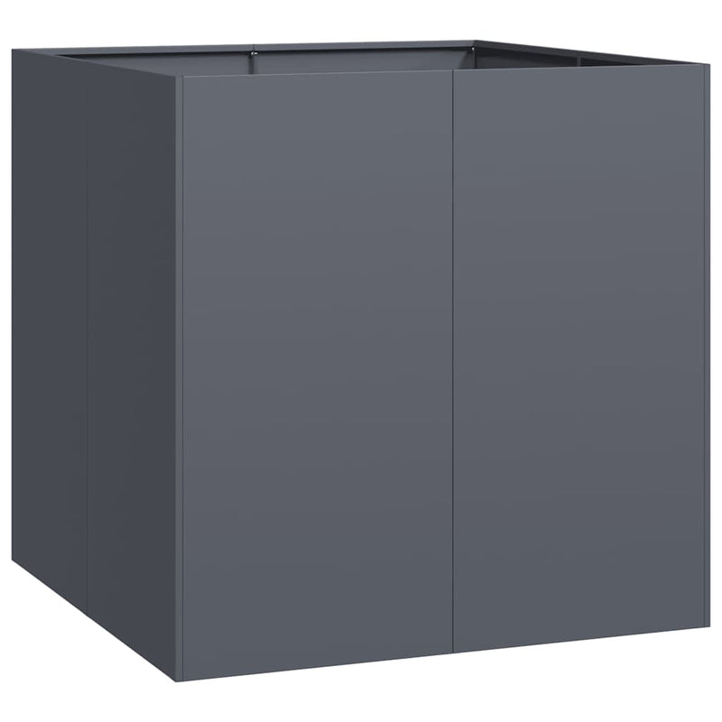 Load image into Gallery viewer, Vidaxl plantenbak 80x80x80 cm staal antracietkleurig