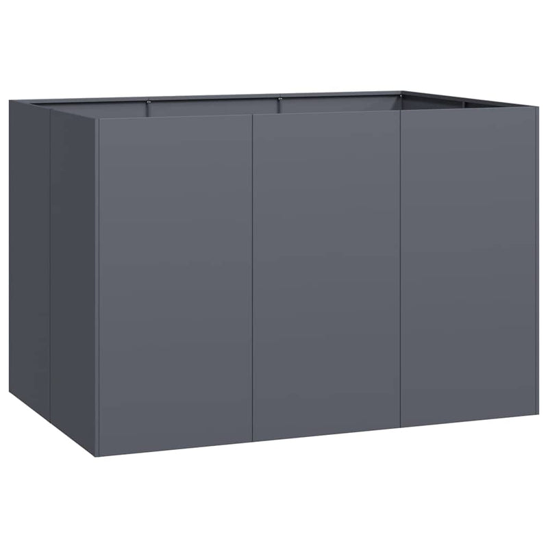 Load image into Gallery viewer, Vidaxl plantenbak 120x80x80 cm staal antracietkleurig