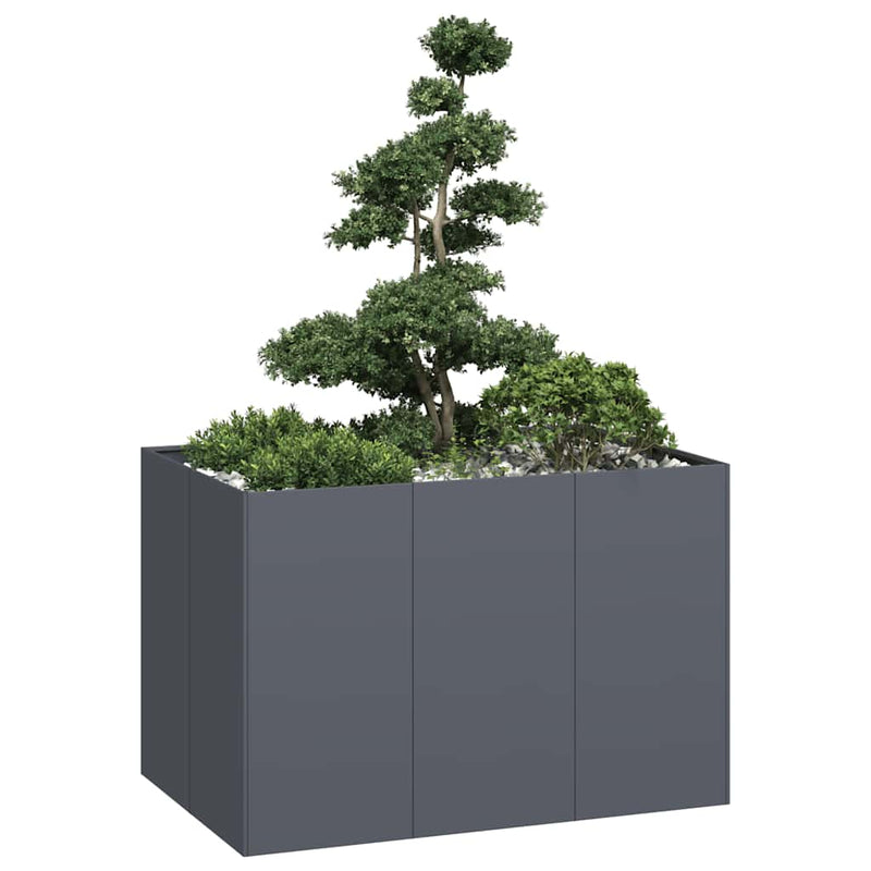 Load image into Gallery viewer, Vidaxl plantenbak 120x80x80 cm staal antracietkleurig