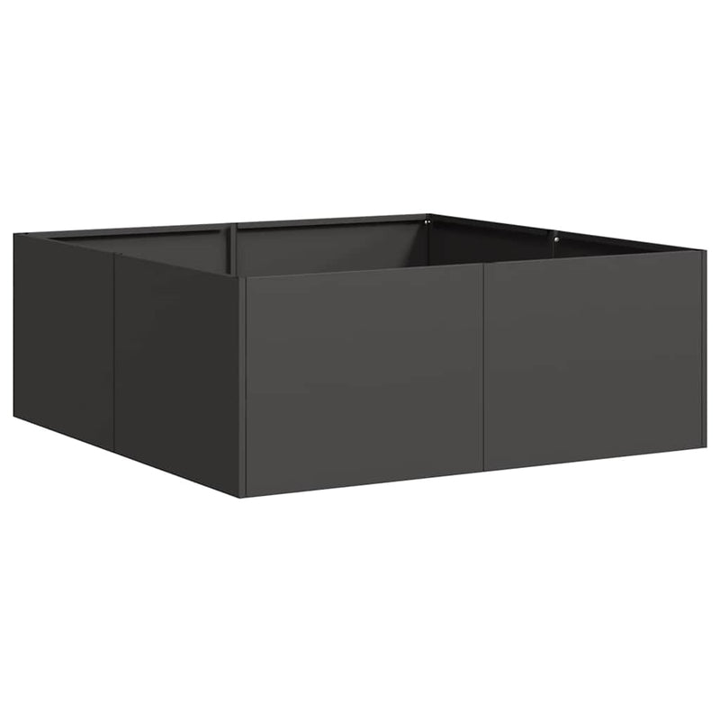 Load image into Gallery viewer, Vidaxl plantenbak 80x80x30 cm staal zwart