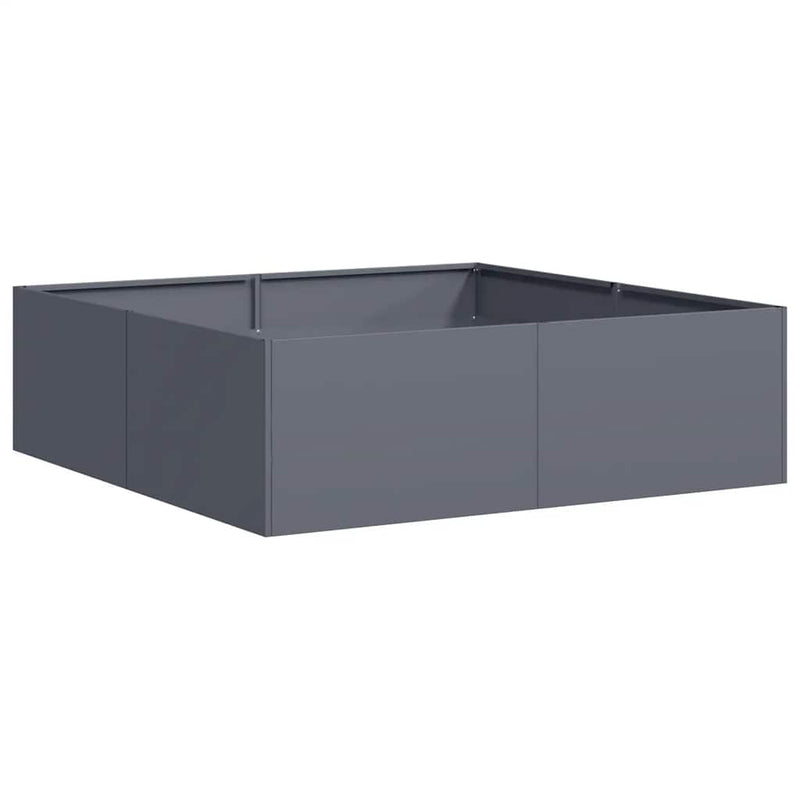 Load image into Gallery viewer, Vidaxl plantenbak 100x100x30 cm staal antracietkleurig