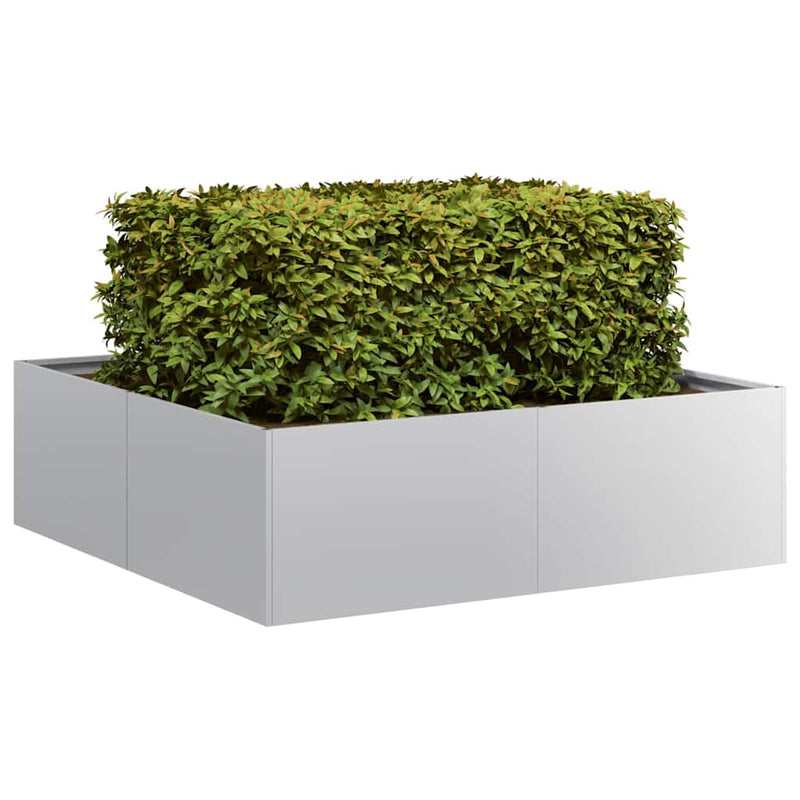 Load image into Gallery viewer, Vidaxl plantenbak 100x100x30 cm gegalvaniseerd staal