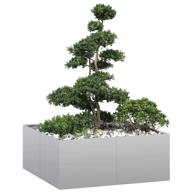 Load image into Gallery viewer, Vidaxl plantenbak 100x100x40 cm gegalvaniseerd staal