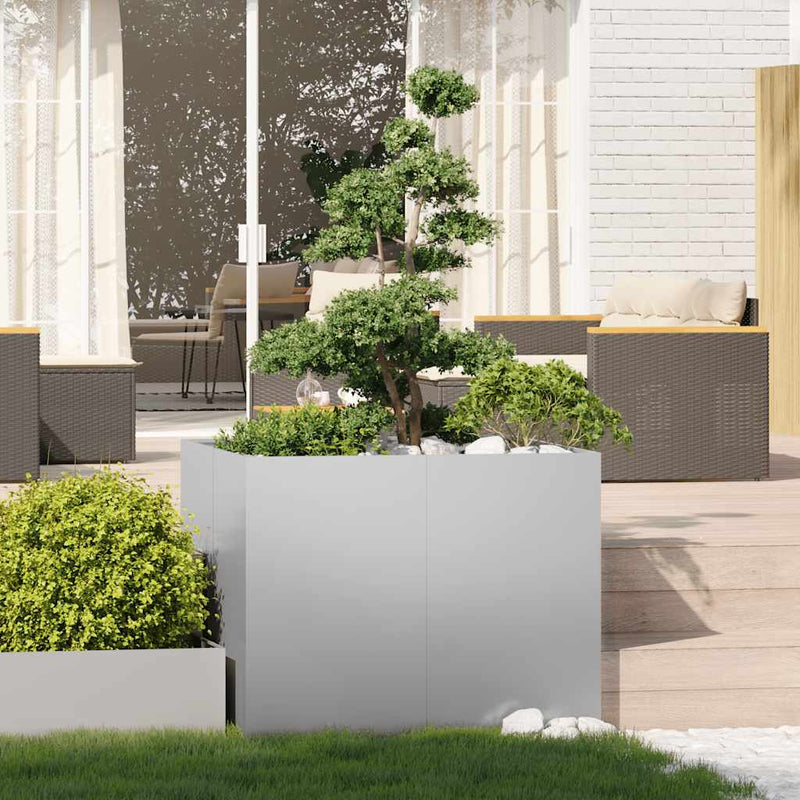 Load image into Gallery viewer, Vidaxl plantenbak 100x100x80 cm gegalvaniseerd staal