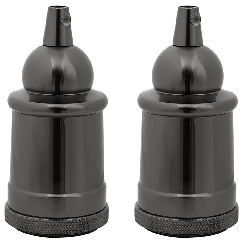Load image into Gallery viewer, Vidaxl lamphouders 2 st glanzend zwart e27