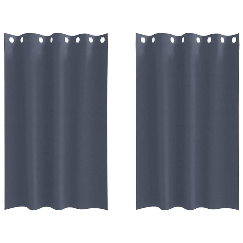 Load image into Gallery viewer, Vidaxl zwart-out gordijnen met ringen 2 pcs antraciet 175 x 140 cm