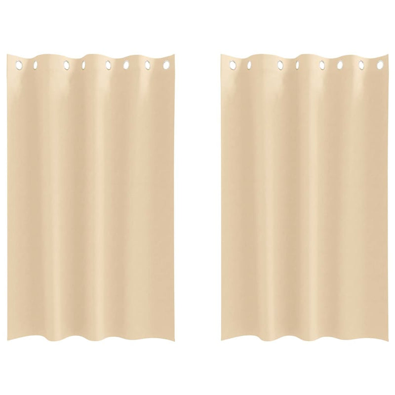 Load image into Gallery viewer, Vidaxl zwart-out gordijnen met ringen 2 pcs crème 175 x 140 cm