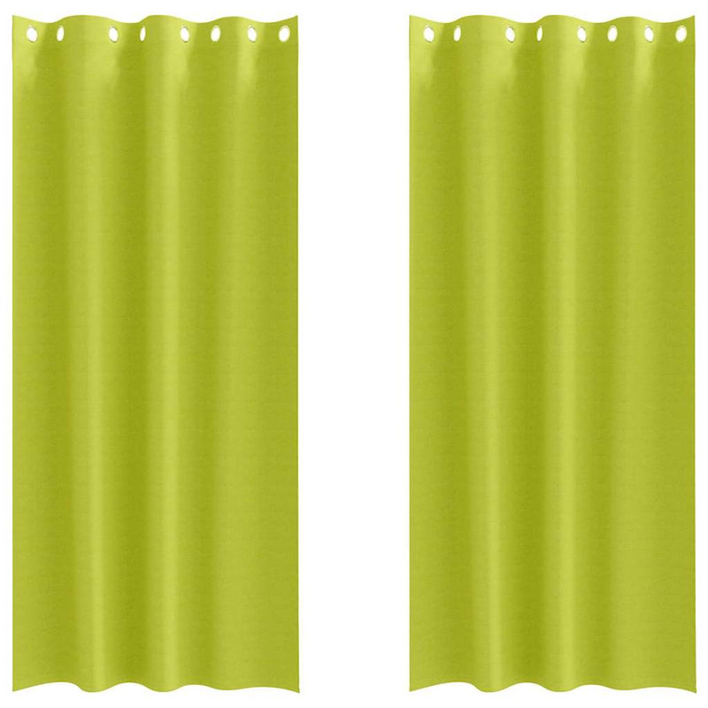 Load image into Gallery viewer, Vidaxl zwart-out gordijnen met ringen 2 pcs groen 245 x 140 cm