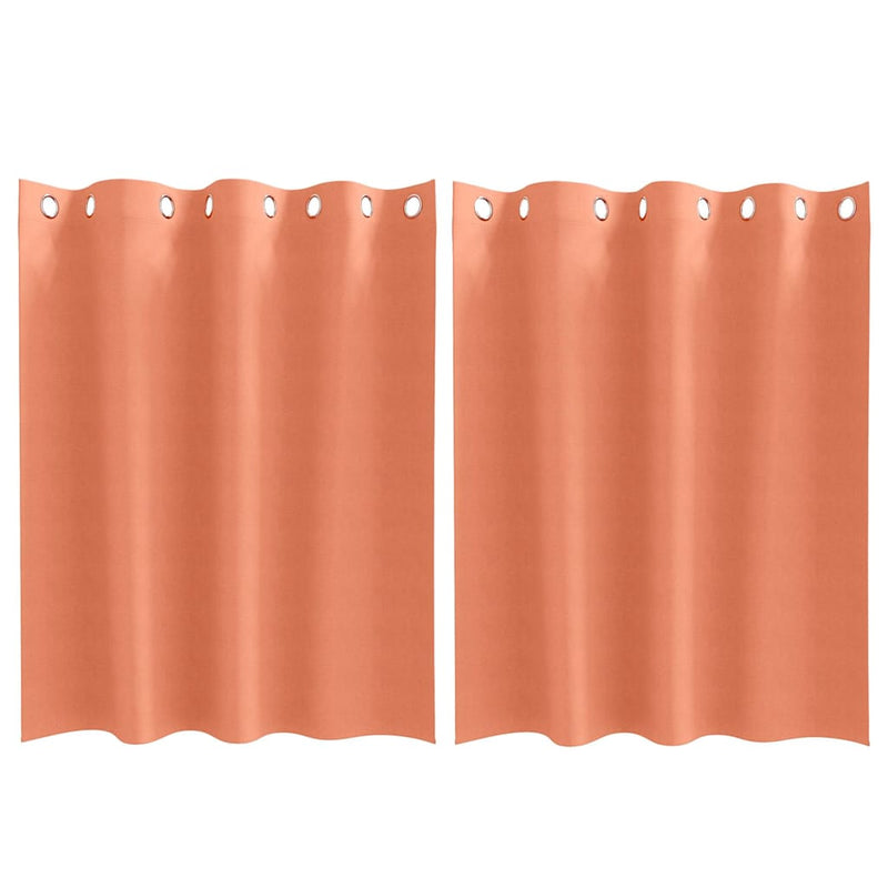 Load image into Gallery viewer, Vidaxl zwart-out gordijnen met ringen 2 pcs terracotta 140 x 140 cm