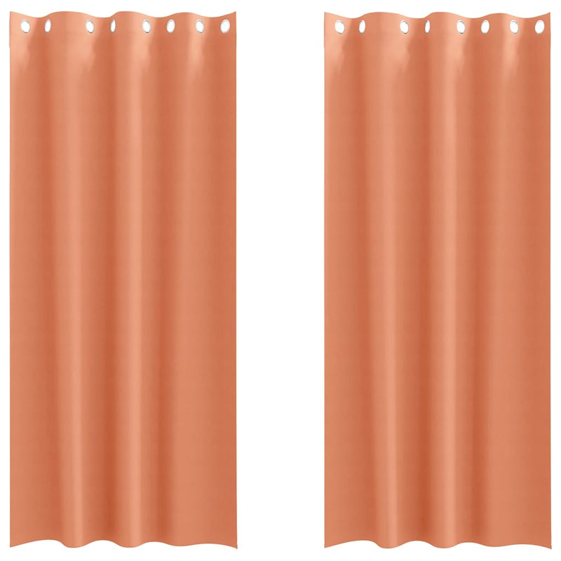 Load image into Gallery viewer, Vidaxl zwart-out gordijnen met ringen 2 pcs terracotta 225 x 140 cm