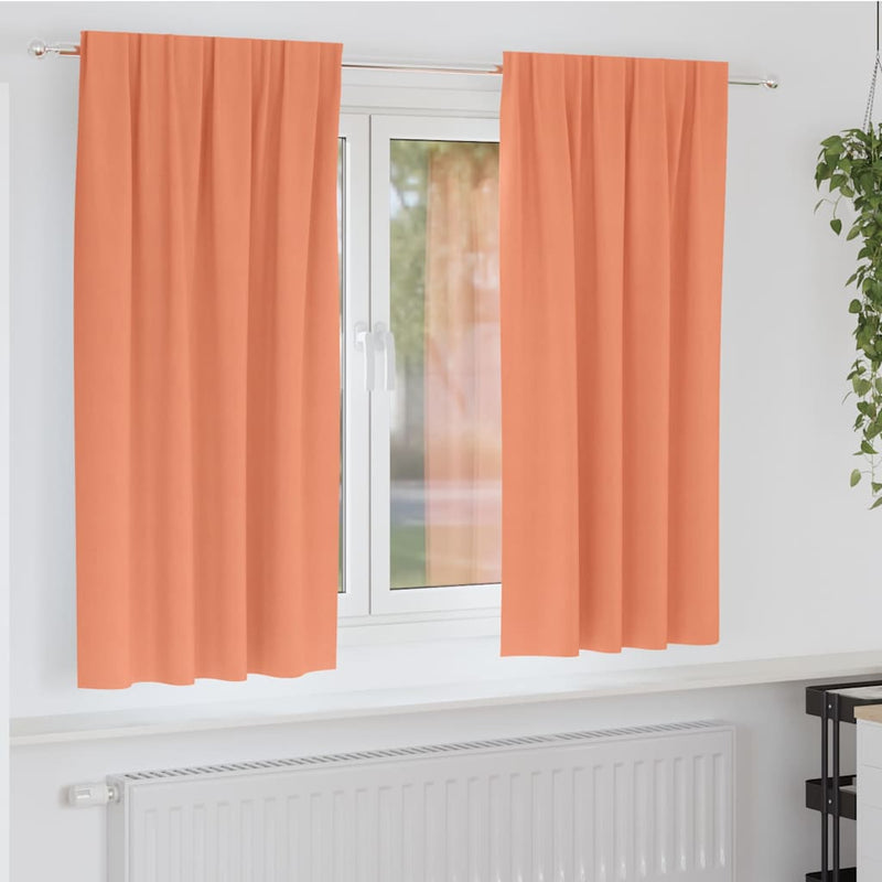 Load image into Gallery viewer, Vidaxl zwart-out gordijnen met ringen 2 pcs terracotta 175 x 140 cm