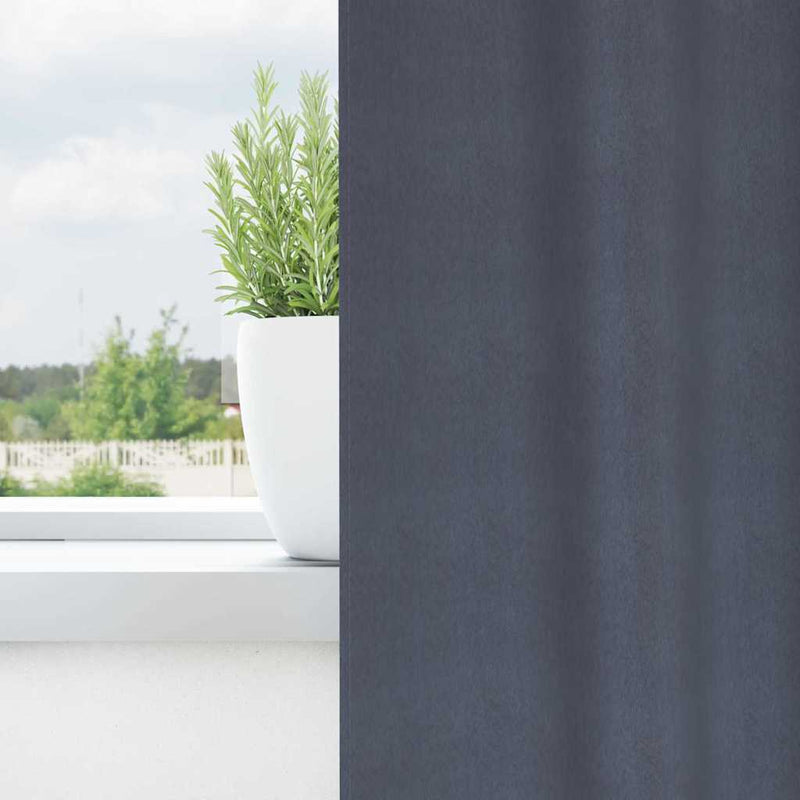 Load image into Gallery viewer, Vidaxl zwart-out gordijnen met ringen 2 pcs antraciet 175 x 140 cm