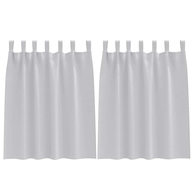 Load image into Gallery viewer, Vidaxl zwart-out gordijnen met ringen 2 pcs lichtgrijs 140 x 140 cm