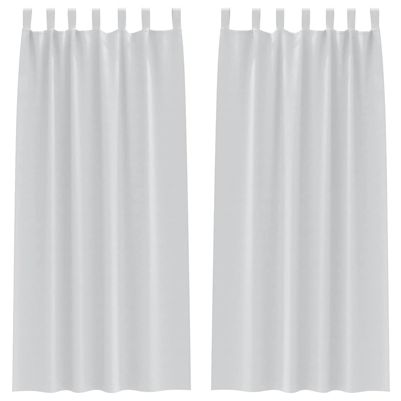 Load image into Gallery viewer, Vidaxl zwart-out gordijnen met ringen 2 pcs bleekgrijs 245 x 140 cm