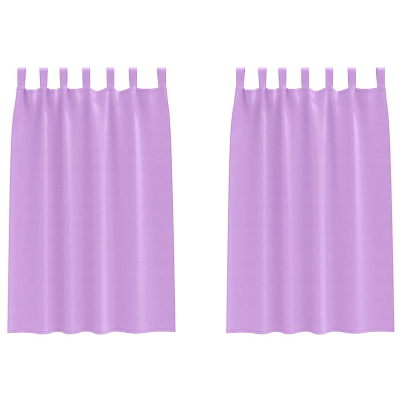 Load image into Gallery viewer, Vidaxl zwart-out gordijnen met ringen 2 pcs paars 175 x 140 cm
