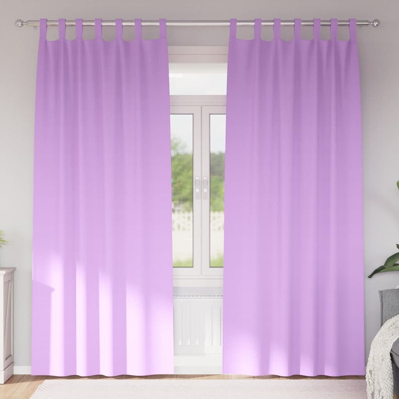 Load image into Gallery viewer, Vidaxl zwart-out gordijnen met ringen 2 pcs paars 245 x 140 cm